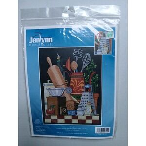 Janlynn KITCHEN STILL LIFE 2014 Counted Cross Stitch Kit  11" x 14" UTENSILS NeW